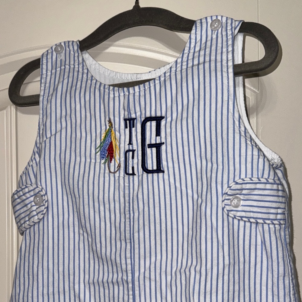 Blue Striped Sleeveless Top